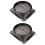 2Pz Base Valvola Cucina Nero, Antifiamma PP, 1