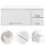 Monitor Computer Con Vano Contenitore Bianco in ABS 5