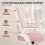 (Pink) Ergonomic Mesh Office Chair with Storage Back 4