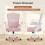 (Pink) Ergonomic Mesh Office Chair with Storage Back 7