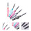 10 Stuks Multifunctionele Make-upborstels En Wimperkammen 3