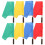 8Pièces Drapeaux Referee Légers Tissu Assorti Poignée Confortable 1