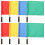 8Pièces Drapeaux Referee Légers Tissu Assorti Poignée Confortable 3