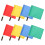 8Pièces Drapeaux Referee Légers Tissu Assorti Poignée Confortable 5