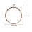 2pcs Round Plastic Cross Stitch Hoop Multi Pp For Home Decor 2