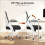 (White) Ergonomic Mesh Office Chair with Storage Back 2