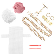 1 set naaiportemonnee kruissteek kit handgemaakt accessoire