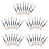 40 stuks wegwerp oogschaduwborstel dubbelzijdig make-up applicator 8
