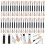 40 stuks wegwerp oogschaduwborstel dubbelzijdig make-up applicator 7