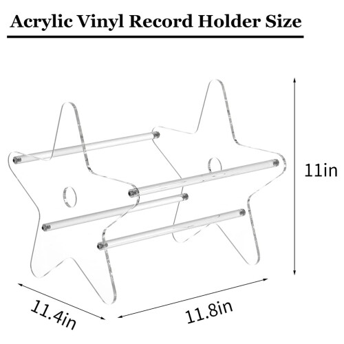 transparante cd-displayhouder ster- , desktop boekenhouder thuis 1