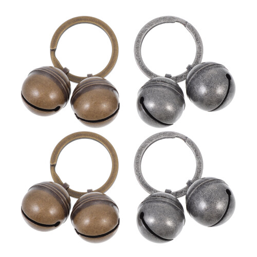 4 Sets Luide Hondenhalsband Met Koperen Belletjes Training