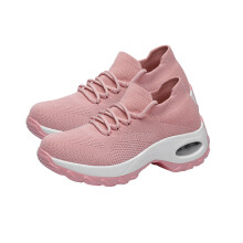 Een Paar Dikke Zool Unieke Praktische Vrouwen Sneakers
