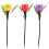3Pcs Solar Led Garden Lights Tulip Shape Outdoor Pathway Yard 1