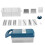 1Set Kitchen Vegetable Cutter Blue Plastic Stainless Steel 5