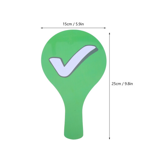 2Stk Abstimmungs-Paddles Doppelseitig Handheld Für Lernen 1