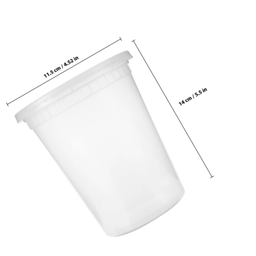 30 Sets Suppenbehälter Mit Deckel, Einweg To-Go-Verpackung 1
