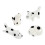 4Pcs White Ceramic Puppy Chopsticks Holders Dining Table Decor 4