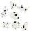 4Pcs White Ceramic Puppy Chopsticks Holders Dining Table Decor 7