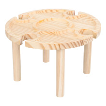 Raindrops Picknickquadrat Holz Esstisch Feuerstelle Camping
