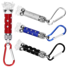 4St Draagbare Mini Zaklamp Aluminium Camping Licht Met Sleutelhanger