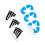 1Set Handige PVC Afvalcontainer Stickers Multi Kleur Voor Klassement 5