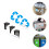 1Set Handige PVC Afvalcontainer Stickers Multi Kleur Voor Klassement 4