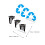 1Set Handige PVC Afvalcontainer Stickers Multi Kleur Voor Klassement 10