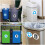1Set Handige PVC Afvalcontainer Stickers Multi Kleur Voor Klassement 11