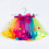 Elastische Taille Regenbogen Tutu Mit Schleife Tüll Rock 11