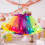 Elastische Taille Regenbogen Tutu Mit Schleife Tüll Rock 6