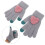 1 Paar Herz Winterhandschuhe Verdickte Touchscreen 2