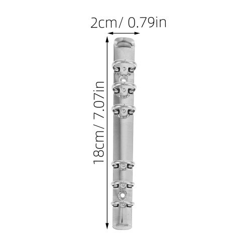 6 metall-lochringe, bastelbare ringbuchverschlüsse für 2
