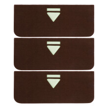3Stk Treppensticker Luminous Rutschfest Polyester Selbstklebend