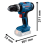 Bosch Bosch Professional GSB 18V-25 18V Cordless Impact Drill Driver 3