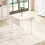Dining Table,Drop Leaf Rectangle Extendable Kitchen Tables 4 to 6 Seat Space Saving Dining Table,White 9