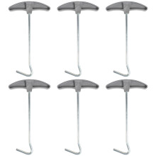 6 zeltspieß haken, wiederverwendbar, campingzubehör, zeltanker