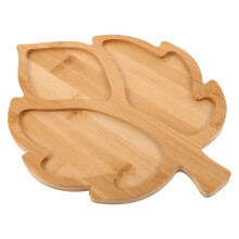 Kreative Holz Blattförmige Servierplatte Für Und Dessert