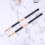 1Pair Portable Black Wooden Drumstick with Rubber Handle for Drummers 5