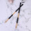 1Pair Portable Black Wooden Drumstick with Rubber Handle for Drummers 6