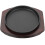 1 Set Gusseisen Steakplatte Mit Holztablett 8