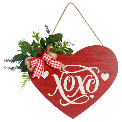 Valentine Herzförmiges Hängeschild Wohnaccessoire 2