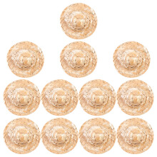 12 mini strohhüte für bastelarbeiten, püppchen, foto, deko