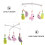 Assorted Color Felt Crib Mobile Baby Bedroom Accessory Wind Chime 7