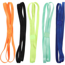 5 rutschfeste Yoga-Stirnbänder, elastisch, schweißabsorbierend