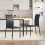 4 PCS PU Dining Chairs with Ergonomic High Back 7