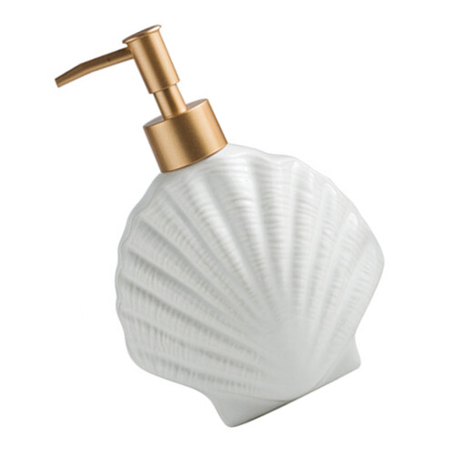 muschelförmige keramikpumpflasche seifenspender einfachem