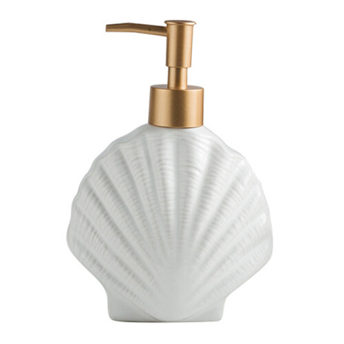 muschelförmige keramikpumpflasche seifenspender einfachem 2