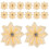 50Stk Diamant Blumen Auf Polyester Gestickt 1