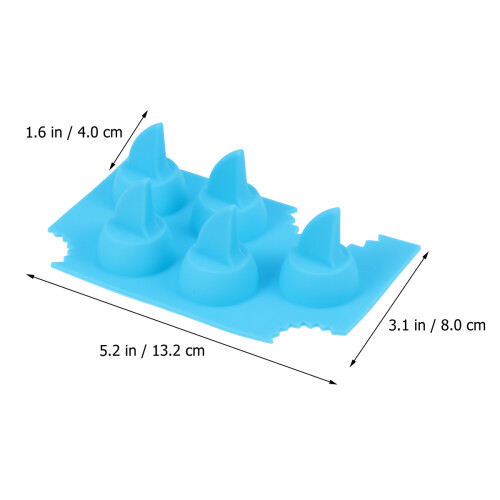 Silikon Hai- Eiswürfelform Kreative Küchenaccessoires 2