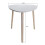 Gr8 Home Set Of 2 White Triangle Nesting Side Tables 4